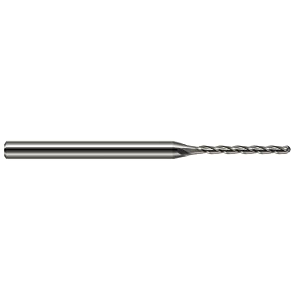 Miniature End Mill - Ball - Long Flute, 0.0200", Shank Dia.: 1/8"